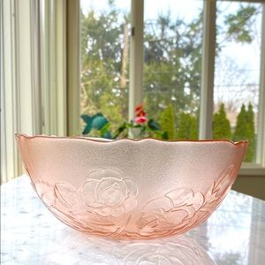 Arcoroc • France Pink • Glass Bowl • Vintage